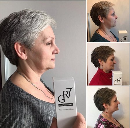  Efekt stosowania preparatu GR-7 na siwe włosy