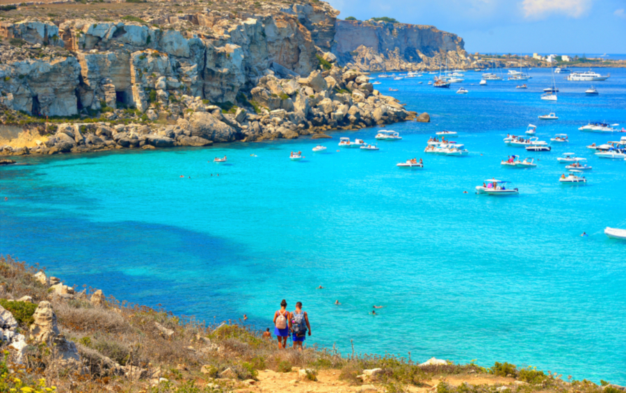 hybrid yacht cruising the Mediterranean